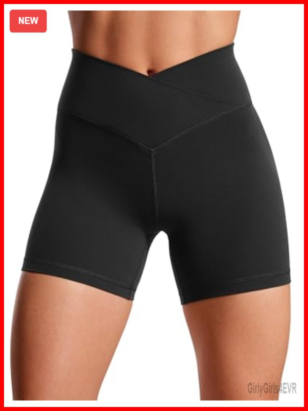 CRZ YOGA Crossover Biker Shorts 5" High Rise Butterluxe Yoga Gym